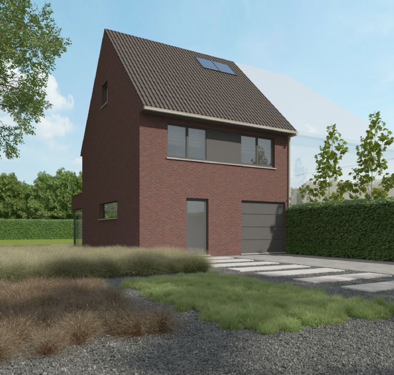 Nieuw te bouwen halfopen woning te Pollinkhove.